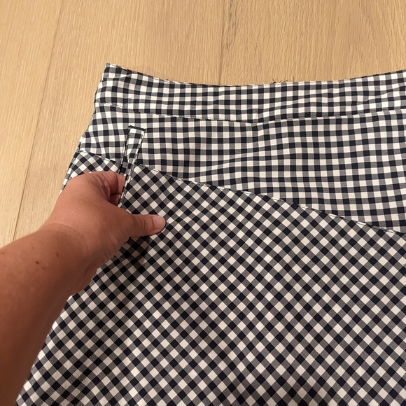 Checkered Navy and White Women's Skort - Picture 6 of 7
